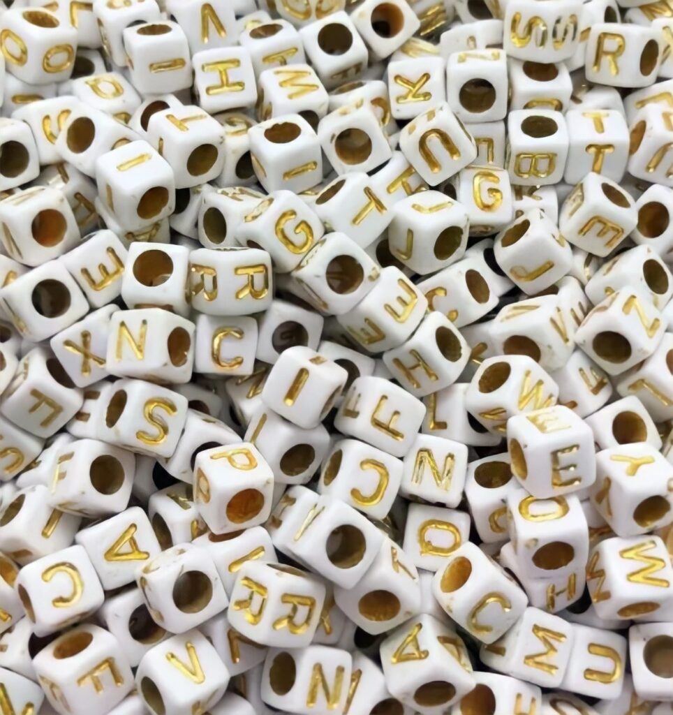 Bestewelry 50g Perline Cubo Acrilico Con Lettere Vocali Perline - Foto 7